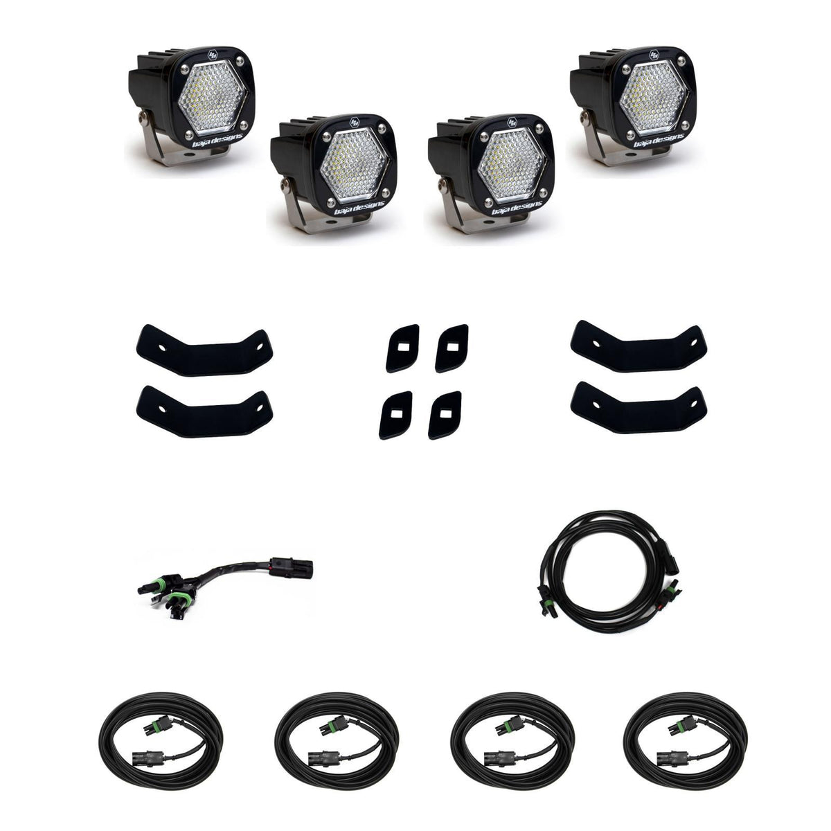 Baja Designs 2019-On Mercedes Sprinter Van S1 Roof Rack Rail Kit Baja Designs - 447862