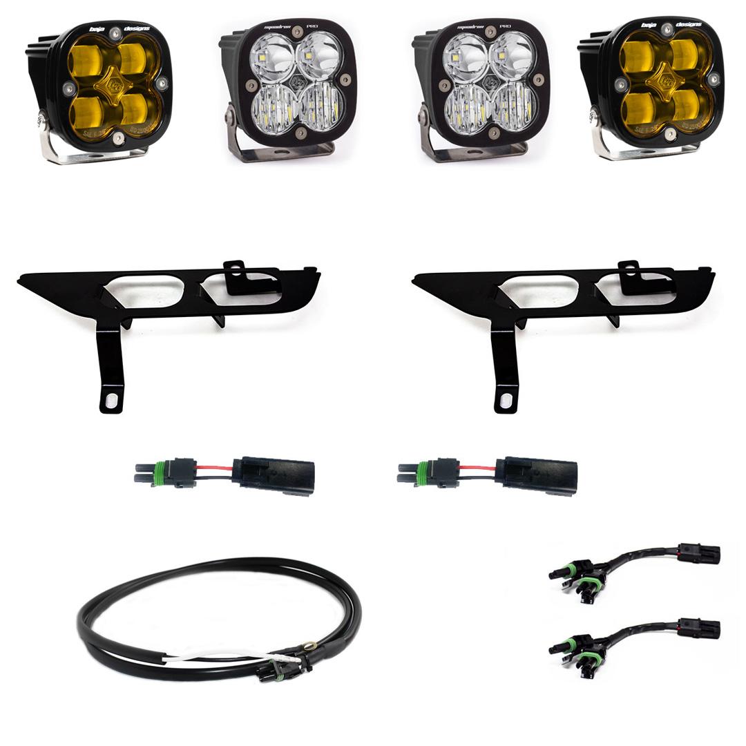 Baja Designs Ford, F150, (21-On), FPK, SAE Amber/Pro DC, Up w/ DRL Baja Designs - 447868UP