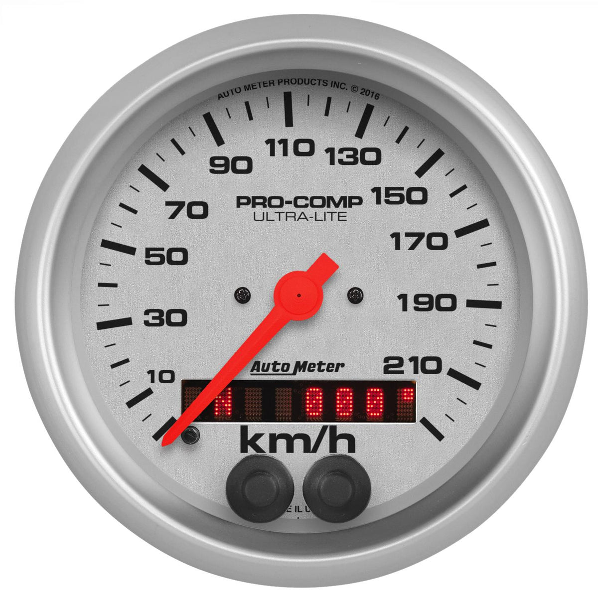 Auto Meter 3-3/8" SPEEDO, 225 km/h, GPS, ULTRA-LITE - 4480-M