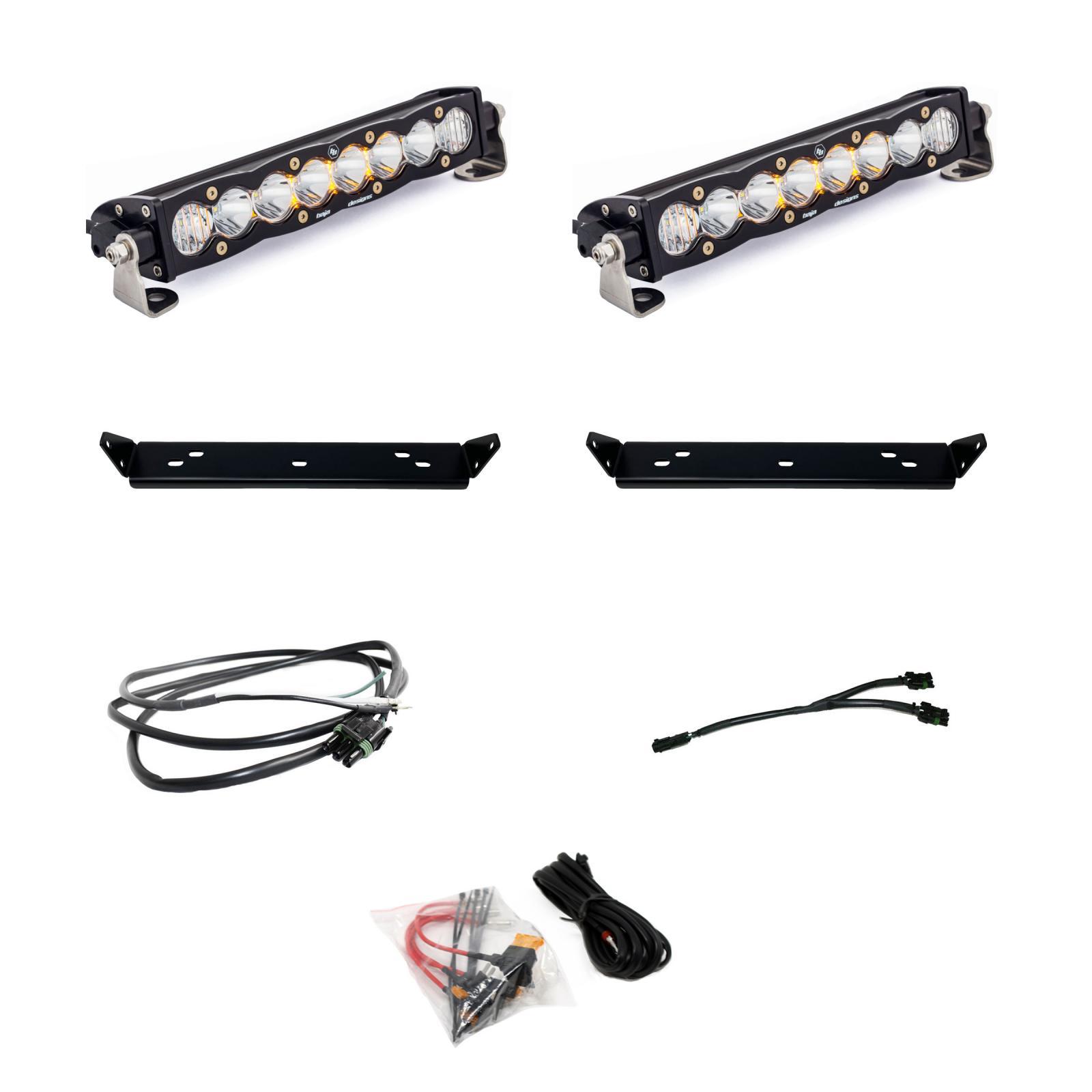Baja Designs 10 Inch S8 D/C Clear Behind Grill Kit fits 21-On Ford Raptor Baja Designs - 448065