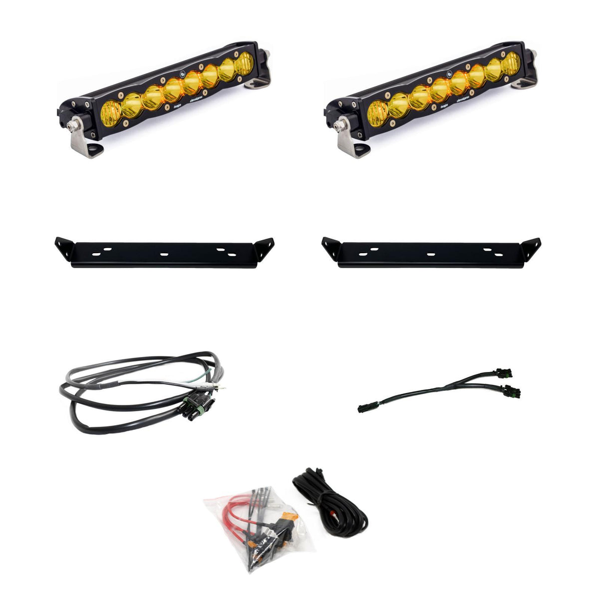 Baja Designs 10 Inch S8 D/C Amber Behind Grill Kit fits 21-On Ford Raptor Baja Designs - 448066