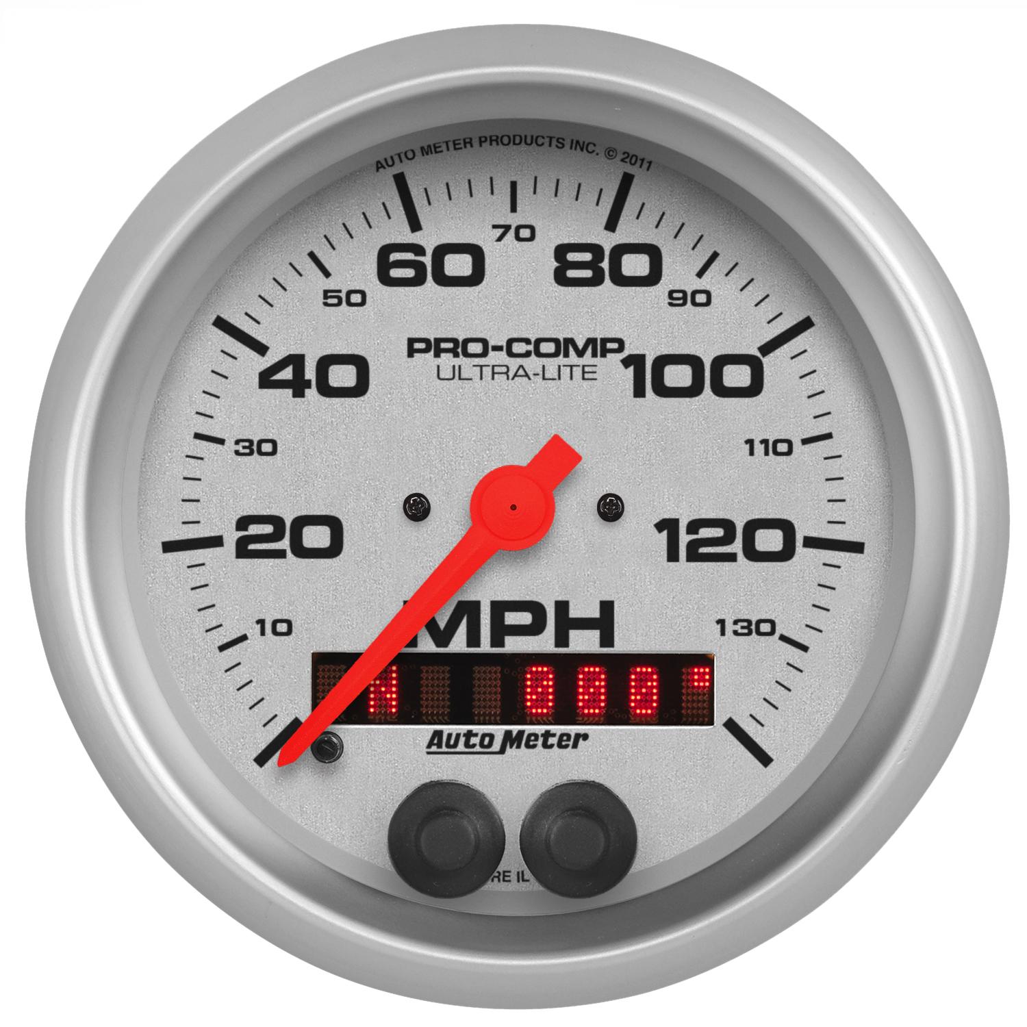 Auto Meter 3-3/8" GPS SPEEDOMETER, 0-140 MPH, ULTRA-LITE - 4480