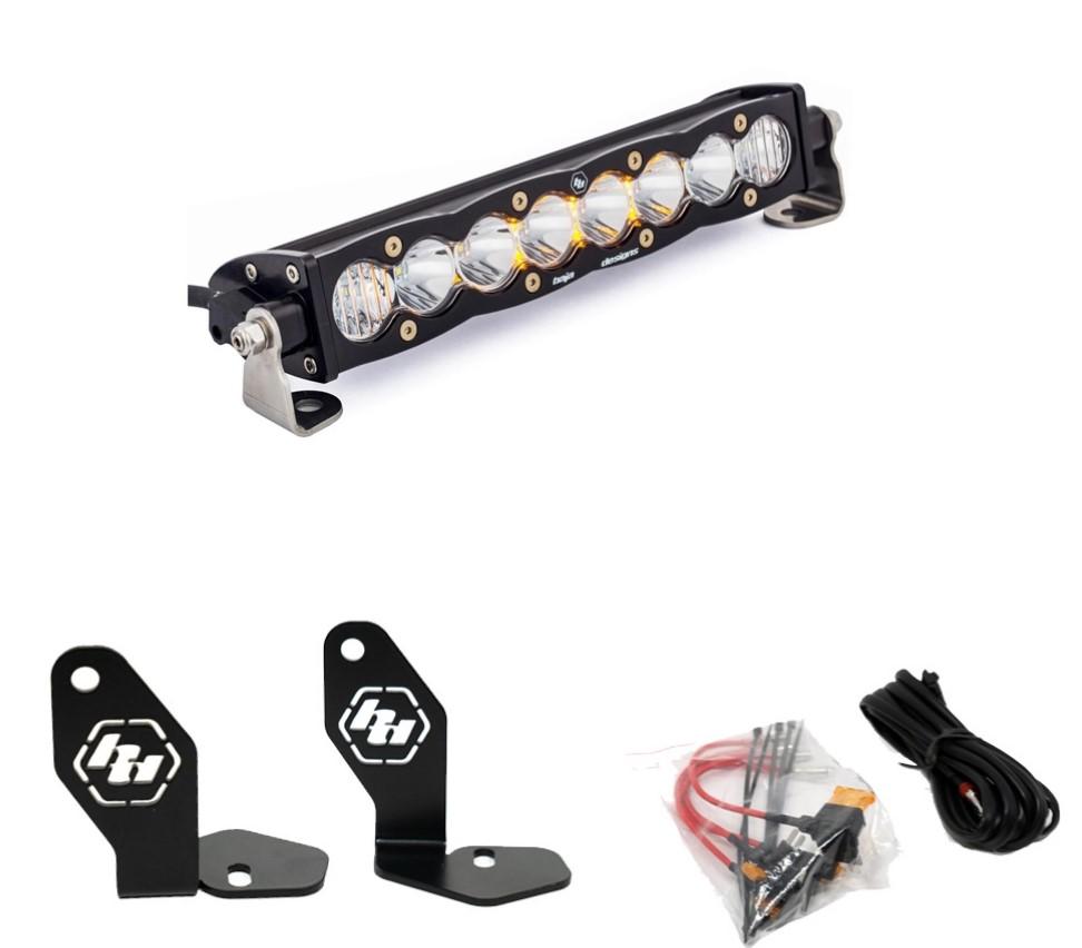 Baja Designs Polaris Pro-R S8 10 Inch Hood Mount Kit Clear Baja Designs - 448101