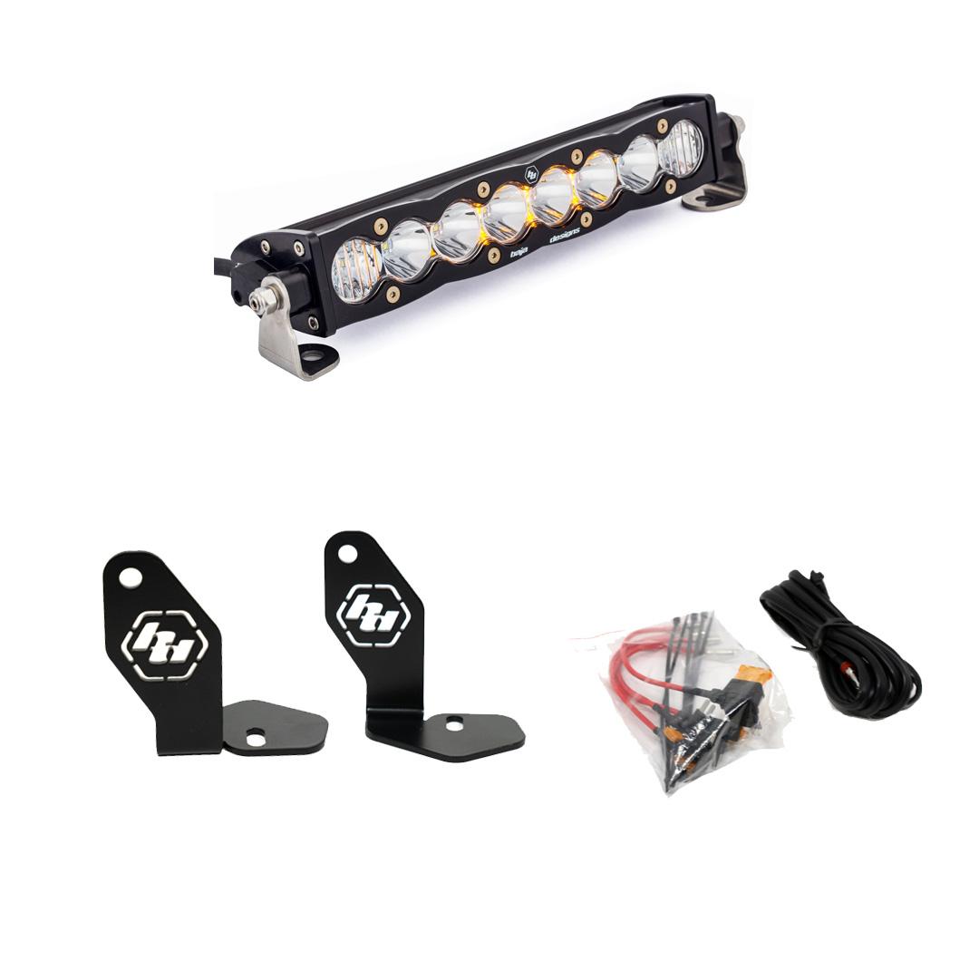 Baja Designs Polaris Pro-R S8 10 inch Hood Mount Kit Amber Baja Designs - 448102