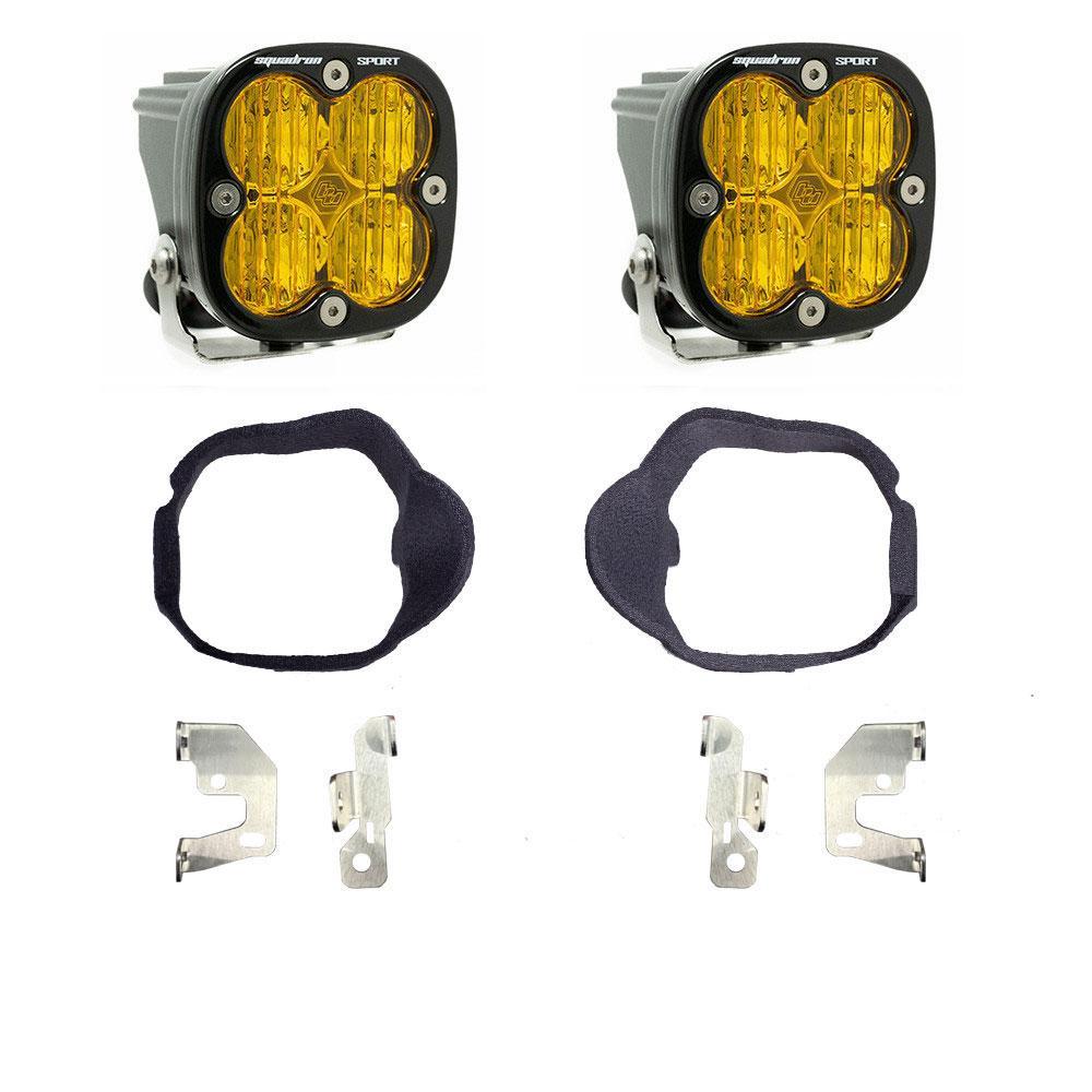 Baja Designs Mercedes Squadron Sport Fog Pocket Light Kit For Mercedes 2014-2018 Sprinter Van (Baja Amber) - 448133