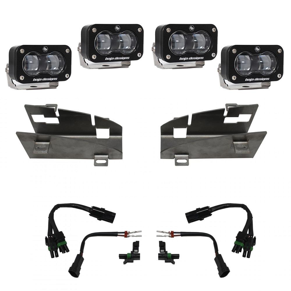 Baja Designs Dodge Ram Rebel/TRX (19-Present) Dual S2 SAE Fog Pocket Kit Baja Designs - 448164