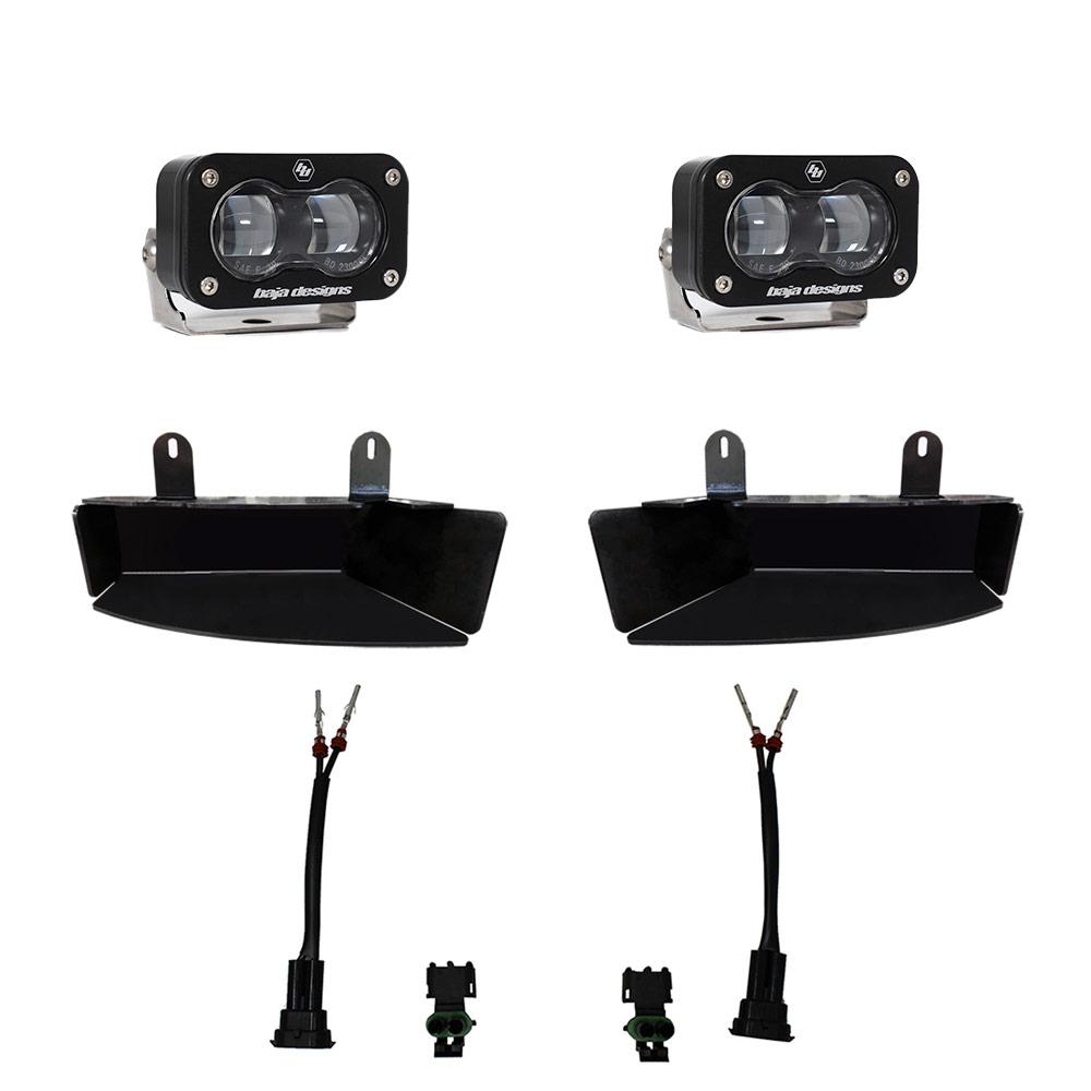 Baja Designs Dodge Ram S2 Sae Fog Pocket Light Kit (2019-2025 2500, 3500) - 448165