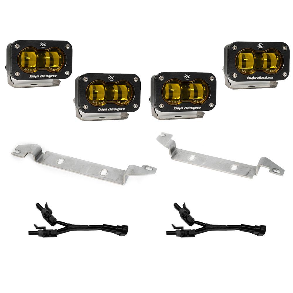 Baja Designs 2022-Present Toyota Tundra S2 SAE Amber OEM Fog Replacement Kit Baja Designs - 448167