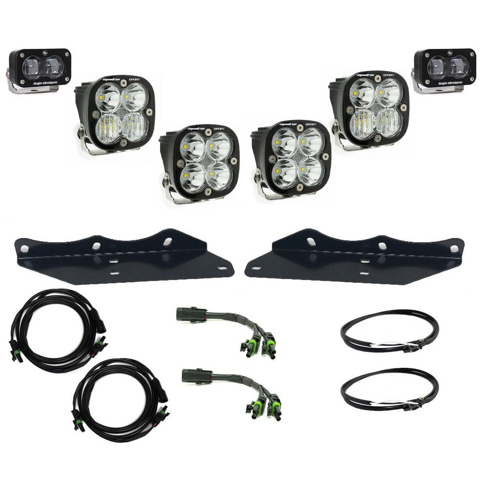 Baja Designs Ford Raptor Squadron/S2 Sae “Sportsman” Fog Pocket Light Kit (2017-2020 F-150 Raptor) - 448172