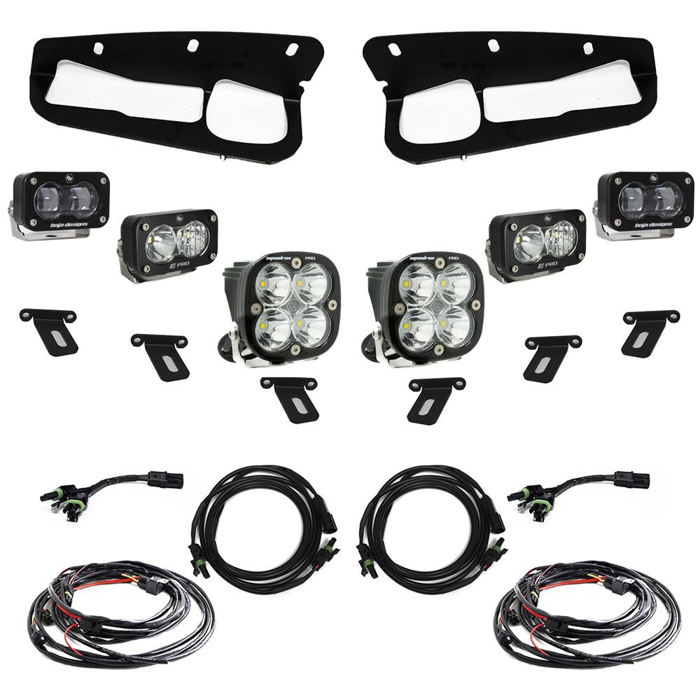 Baja Designs Ford Bronco (21-Present) S2 SAE FPK Pro Baja Designs for OEM Steel Bumper Baja Designs - 448175