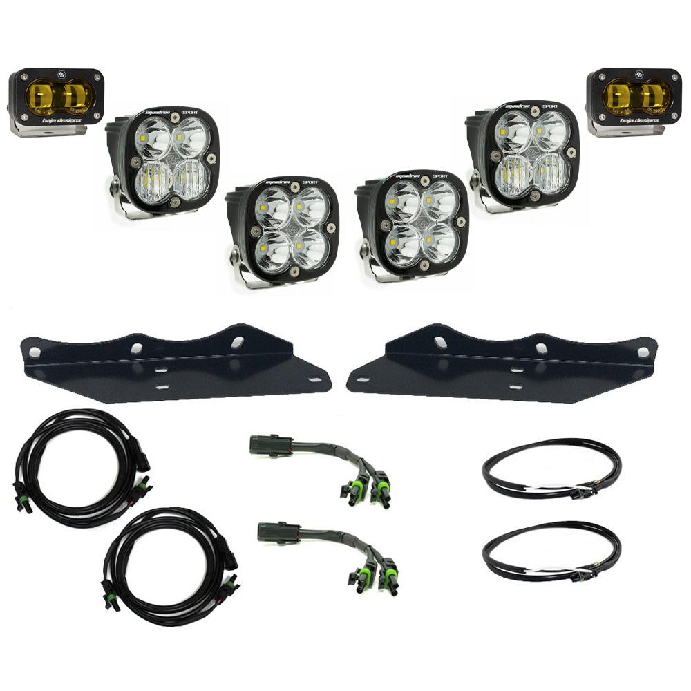 Baja Designs Ford Raptor (17-20) Fog Pocket Kit S2 SAE Amber Sportsman Baja Designs - 448176