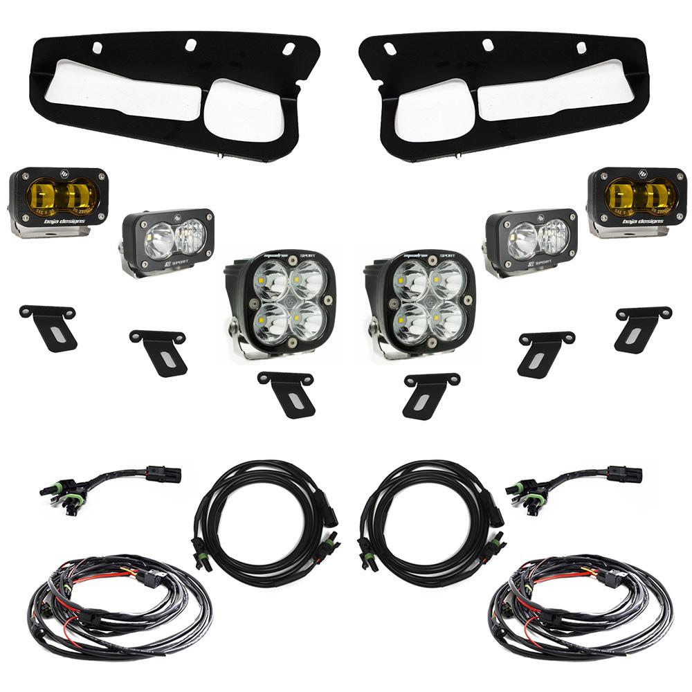 Baja Designs Ford Bronco (21-Present) S2 SAE Amber FPK Sportsmen for OEM Steel Bumper Baja Designs - 448178