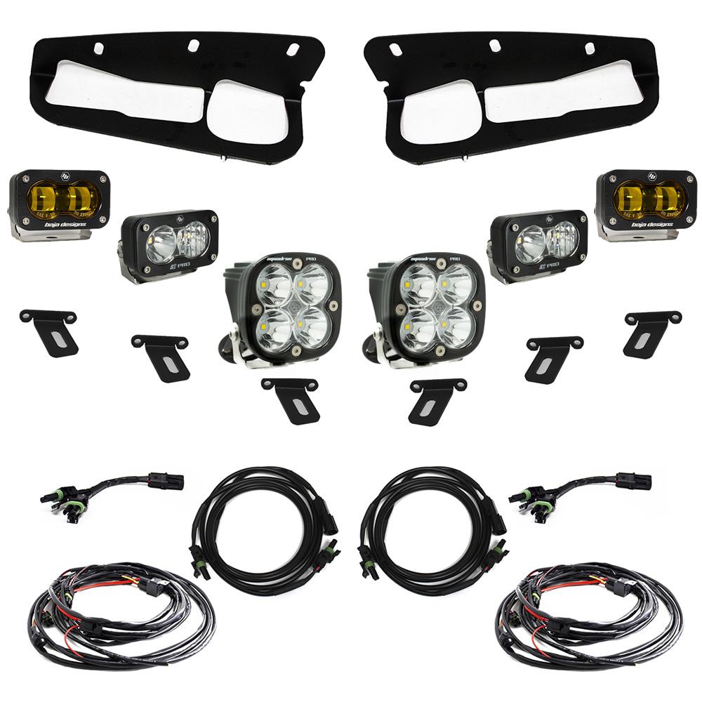 Baja Designs Ford Bronco (21-Present) S2 SAE Amber FPK Pro for OEM Steel Bumper Baja Designs - 448179