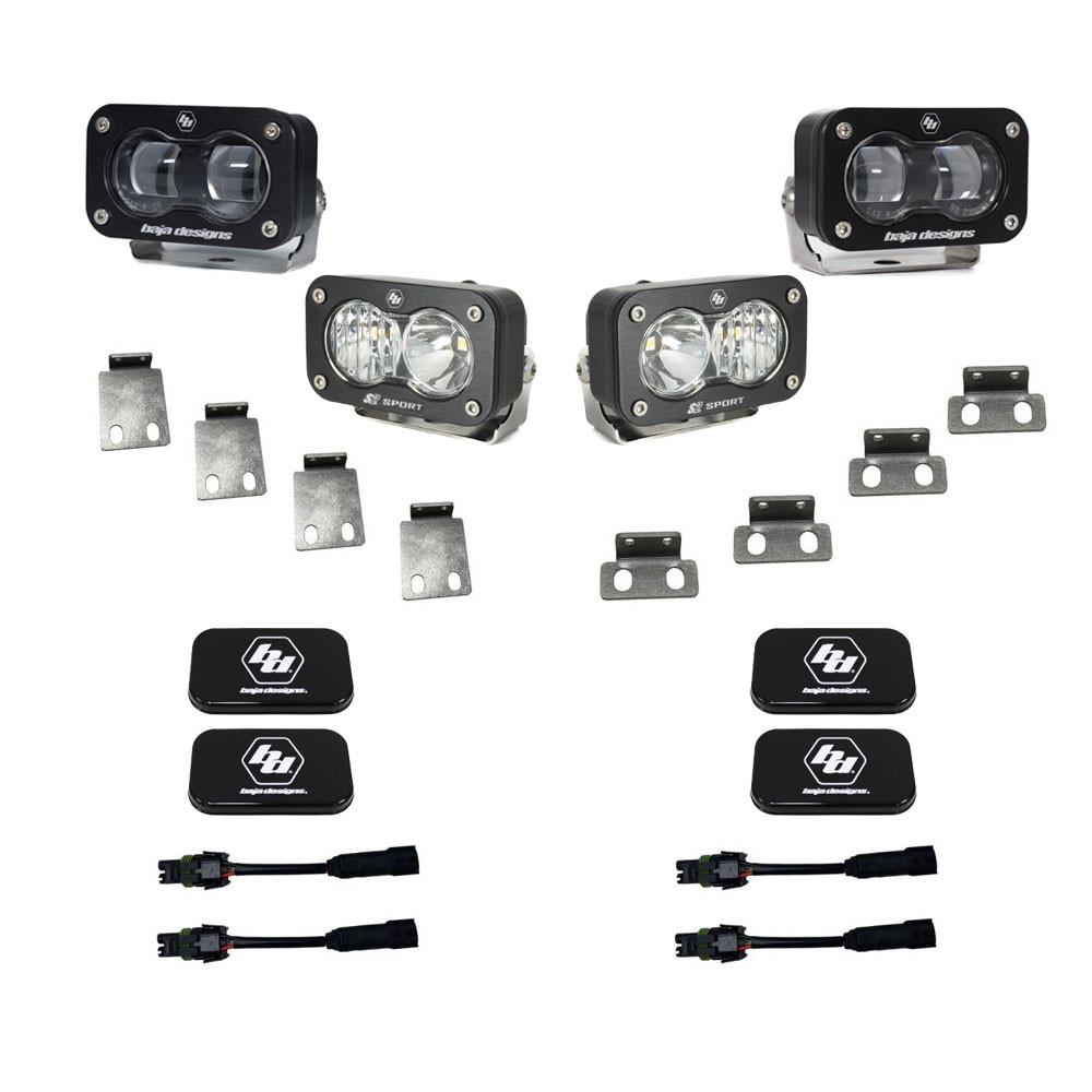 Baja Designs S2 SAE/S2 Clear Sport Fog Pocket Kit Fits 21-On Ford Raptor Baja Designs - 448180