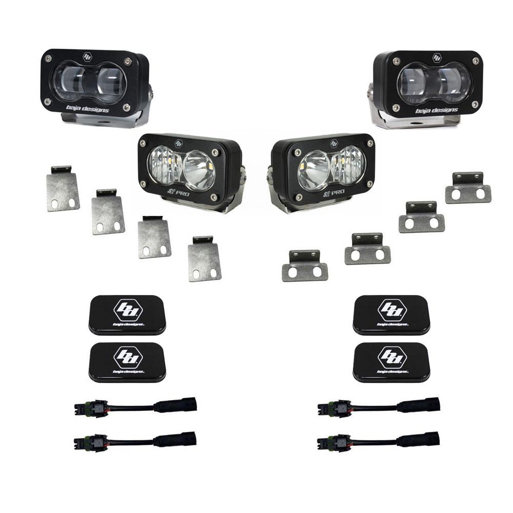 Baja Designs S2 SAE/S2 Clear Pro Fog Pocket Kit Fits 21-On Ford Raptor Baja Designs - 448182