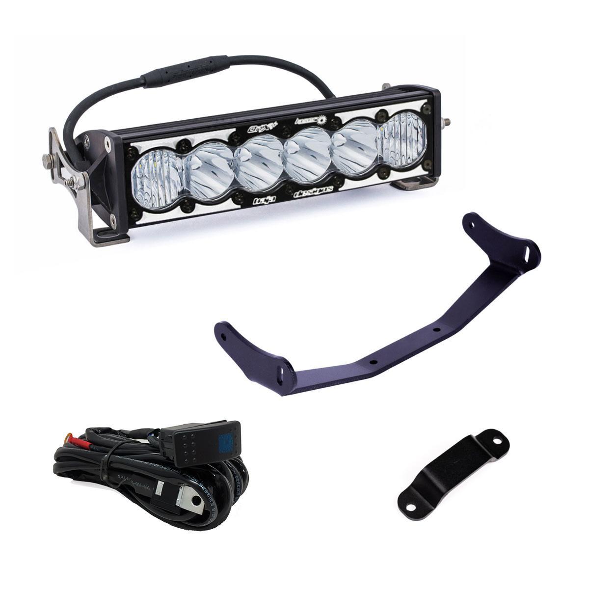 Baja Designs Can-Am, Maverick R, 10 Inch OnX6+ Laser Hybrid Shock Tower Kit - 448194