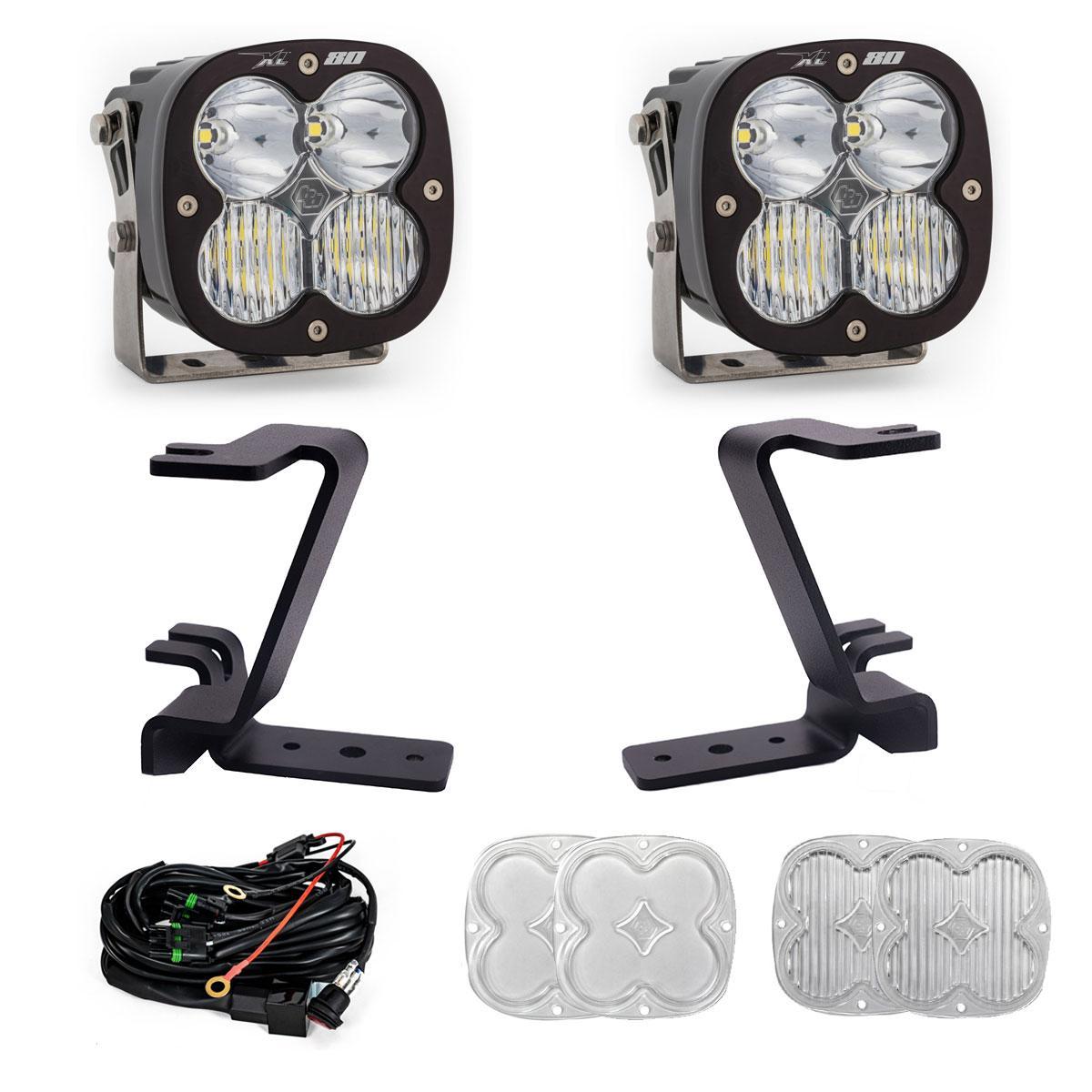 Baja Designs Xl80 A-Pillar Light Kit (2023-2025 F-250 Super Duty, F-350 Super Duty) - 448212