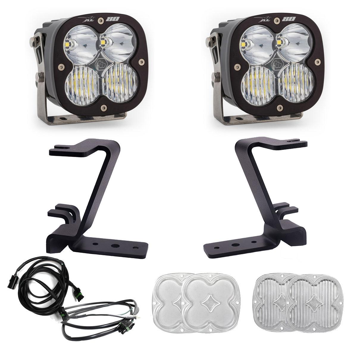Baja Designs Xl80 A-Pillar Light Kit (2023-2025 F-250 Super Duty, F-350 Super Duty) - 448212UP