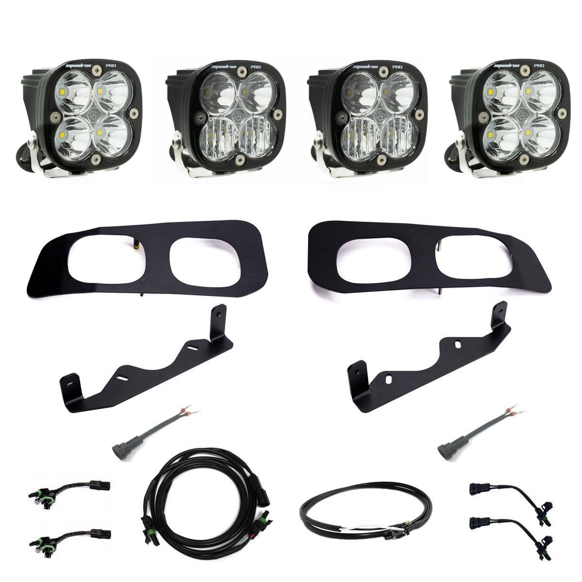 Baja Designs Ford Squadron Pro Dual Fog Pocket Light Kit (2023-2025 F-250 Super Duty, F-350 Super Duty) - 448256UP