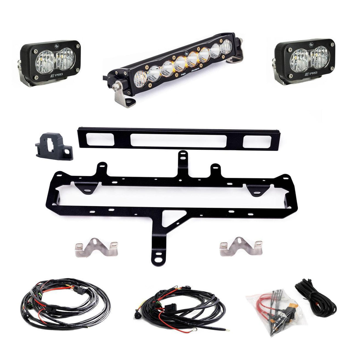 Baja Designs Toyota S8 10" Light Bar / S2 Pro Trd Pro Grille Conversion Light Kit (2024-2025 Tacoma) - 448262