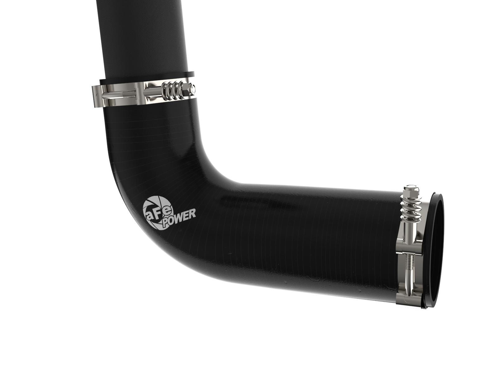 AFE BladeRunner Aluminum Charge Pipe Kit Black (2008-2010 F-250 Super Duty, F-350 Super Duty) - 46-20074-B