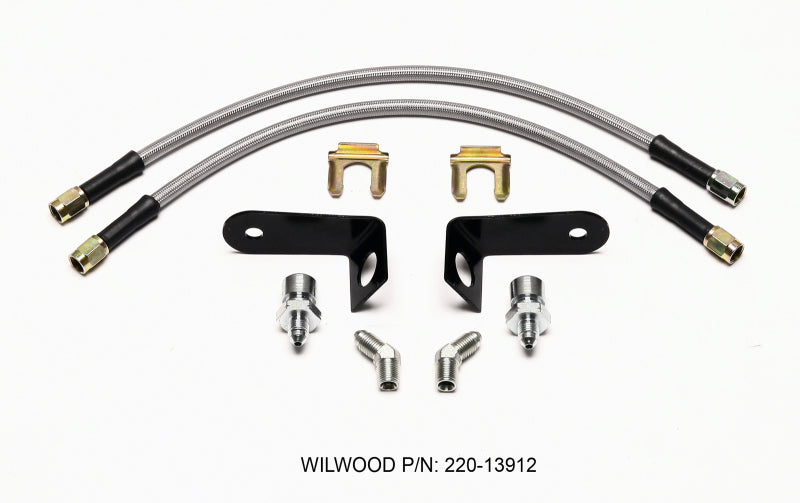 Wilwood Front Flexline Brake Hose Kit (2015-2023 Mustang GT) - 220-13912