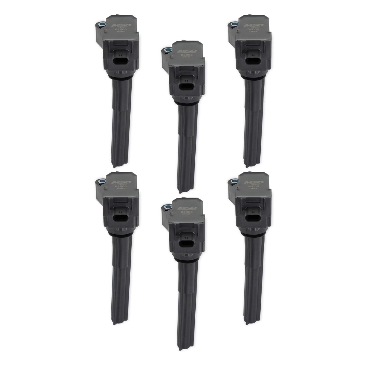 MSD Ignition Coil - Ford EcoBoost - 2.7L / 3.0L V6 - Black - 6-Pack - 826036