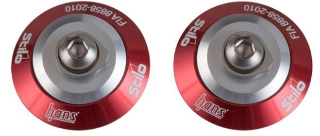 HANS Performance Products Stilo Post Anchors Red Helmet Hook - AK113112R-STILO