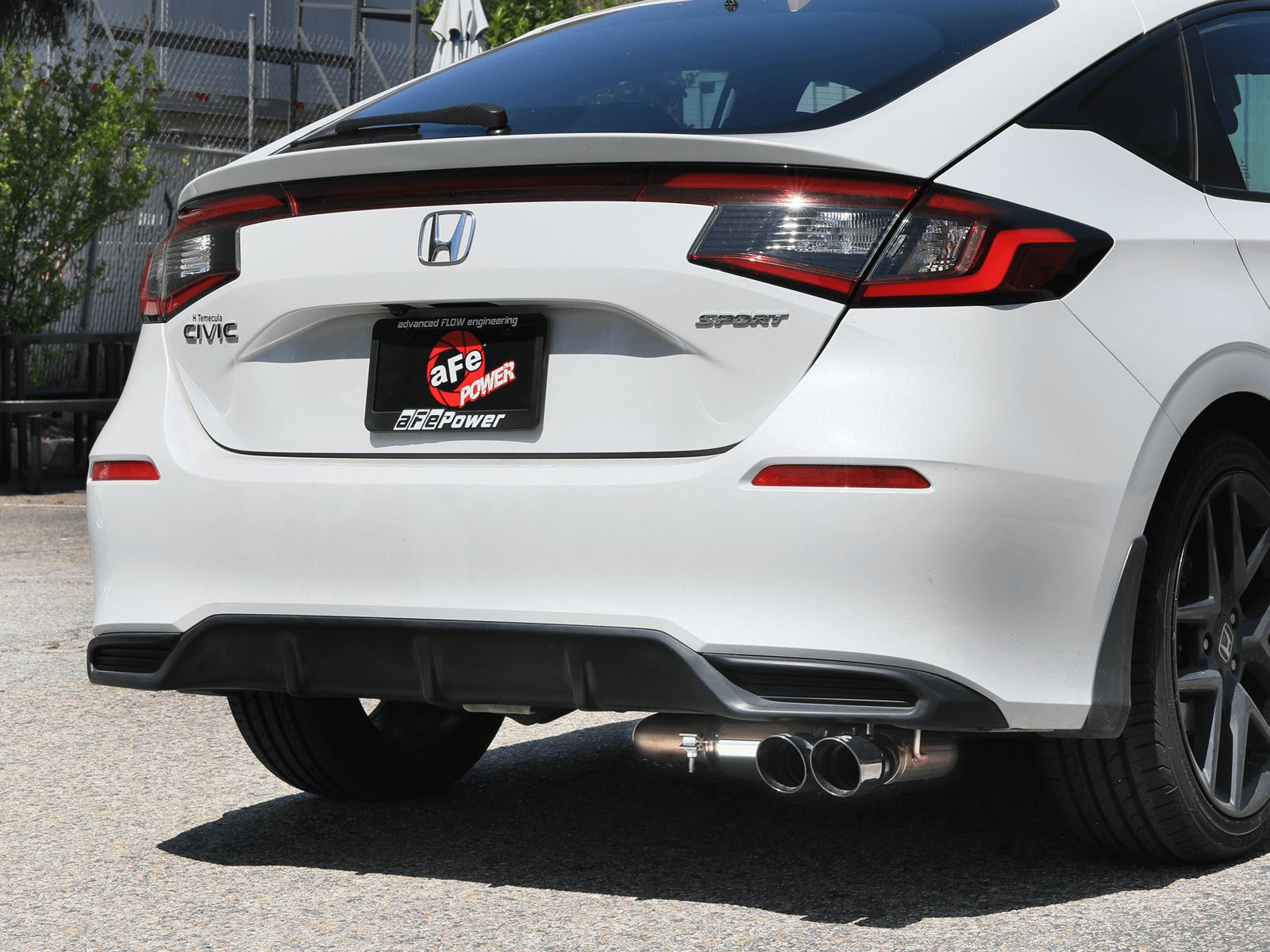 AFE Takeda 2-1/2 IN to 3 IN 304 Stainless Steel Cat-Back Exhaust w/ Polished Tips (2022-2025 Civic Sport) - 49-36631-P