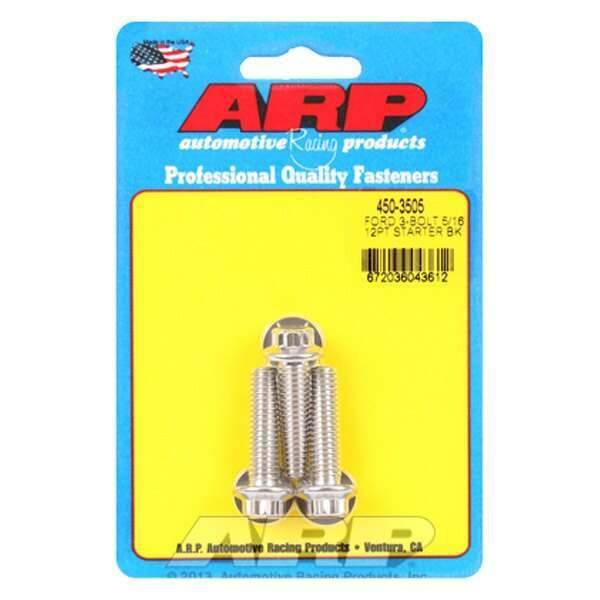 ARP Ford SS 3-bolt 5/16" 12pt starter bolt kit - 450-3505