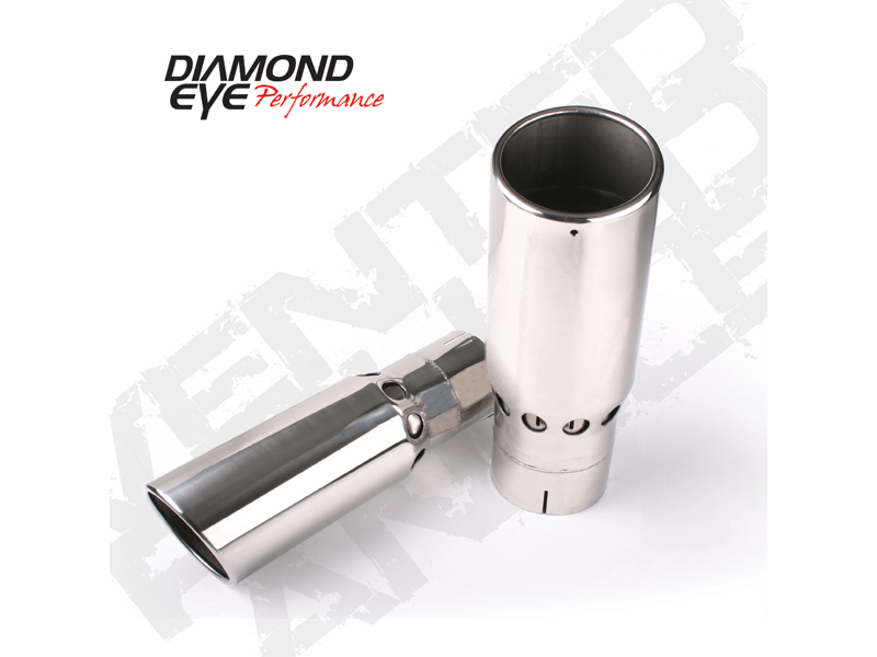 Diamond Eye Performance Exhaust Tail Pipe Tip Vented Rolled Angle 5 Inch ID X 6 Inch OD X 16 Inch Long Diamond Eye - 4516VRA