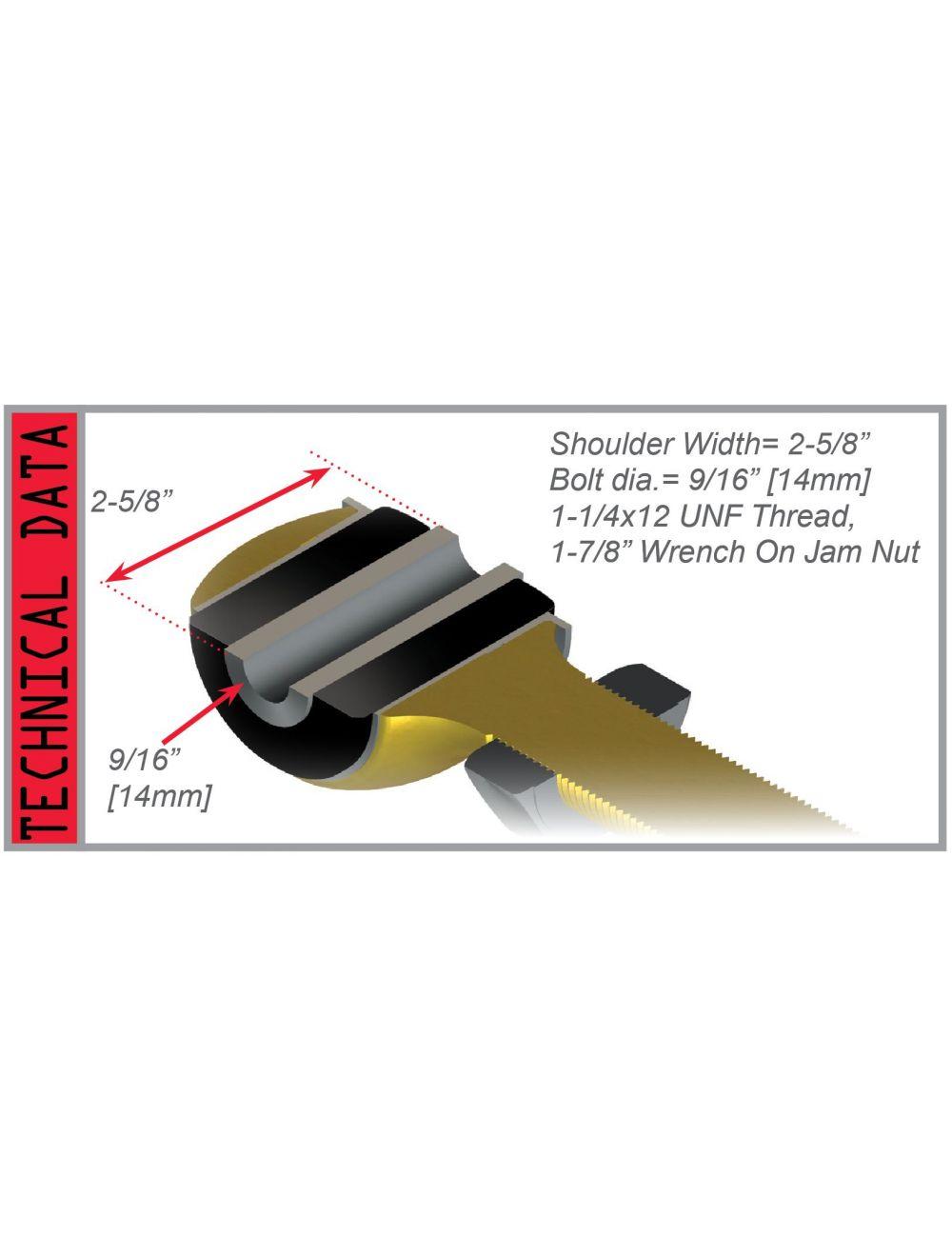 Teraflex 97-18 Wrangler TJ/JKBushing Arm Large Right-Hand Thread - 4520012