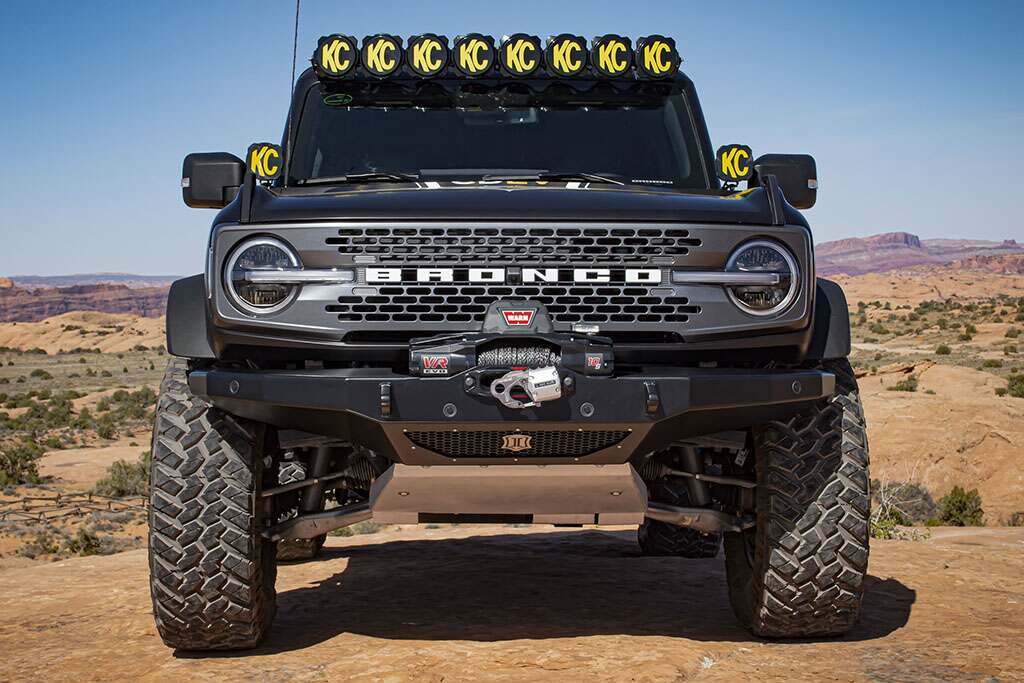 Icon 21-UP FORD BRONCO PRO SERIES FRONT WINCH BUMPER (2021-2025 Bronco) - 45201