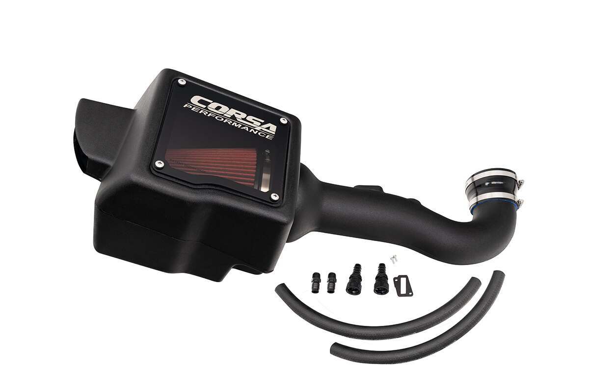Corsa Closed Box Air Intake With DryTech 3D Dry Filter For 14-19 Silverado/Sierra 1500/Tahoe/Suburban/Yukon/Escalade  - 45554D-1