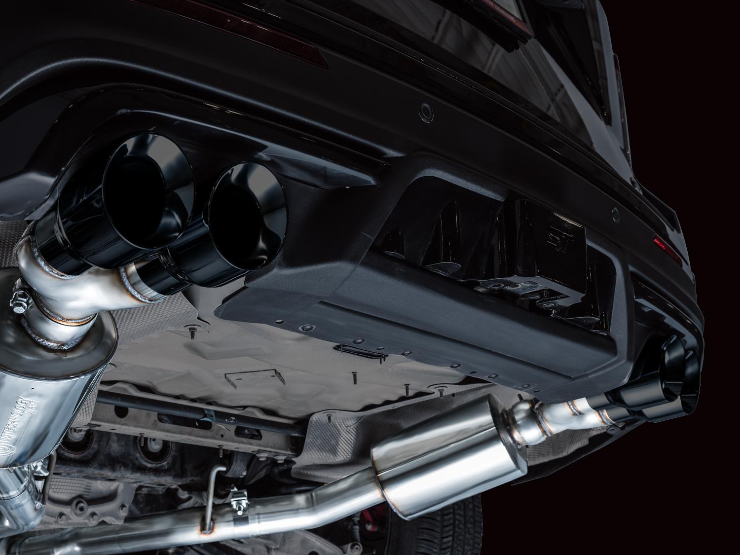 AWE Touring Edition Catback Exhaust - Diamond Black Tips (2020-2026 Explorer ST) - 3015-43625