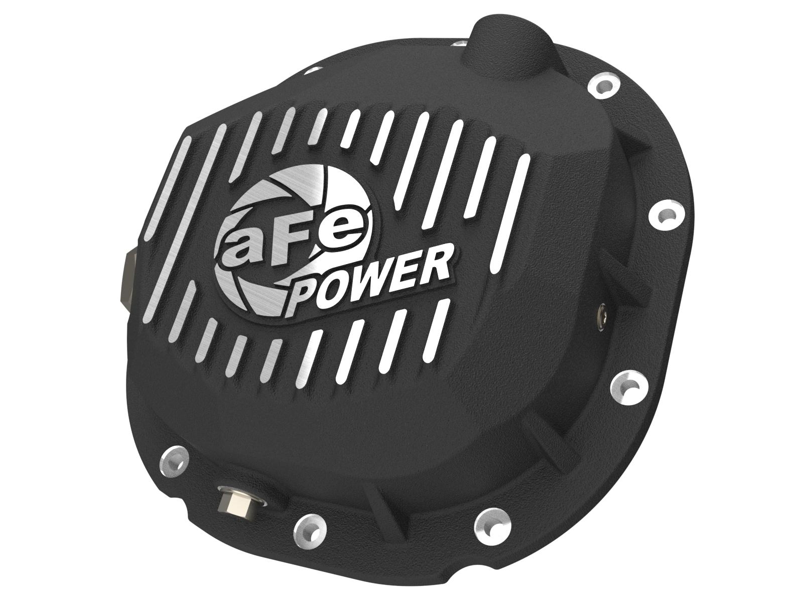 AFE Pro Series Rear Differential Cover Black w/ Machined Fins (1983-2014 Bronco, Explorer, F-150, Mustang, Ranger) - 46-71410B