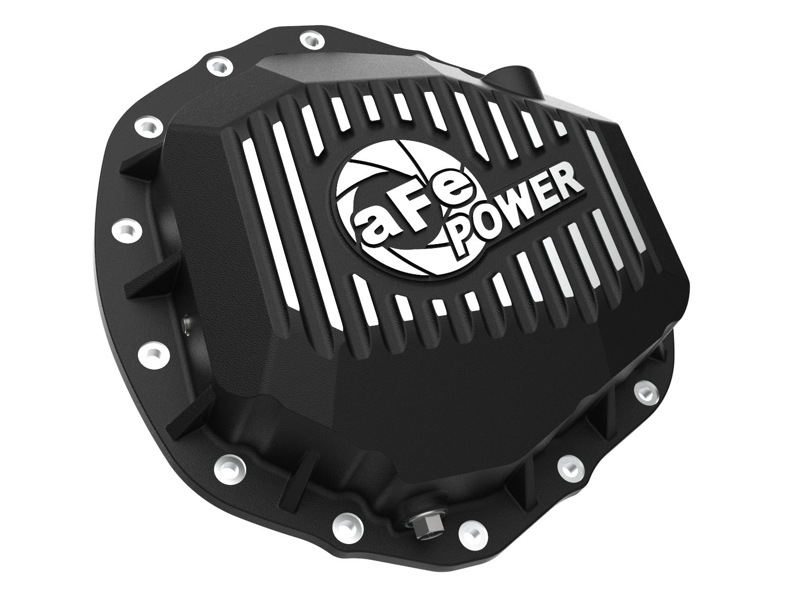 AFE Pro Series Rear Differential Cover Black w/ Machined Fins (GM Diesel Trucks 2020 V8-6.6L (td) L5P) - 46-71260B