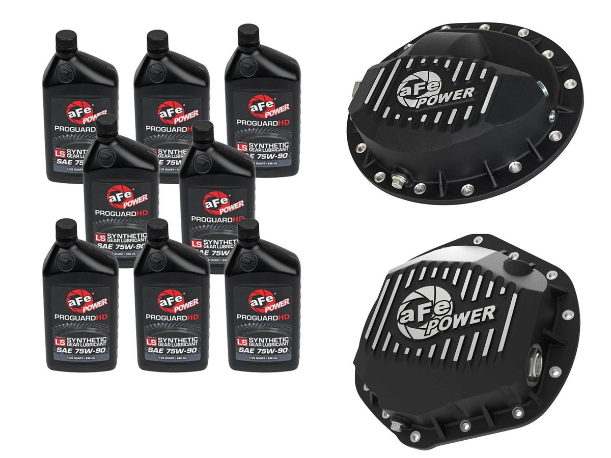 AFE Front & Rear Diff GUARD Package w/ Oil (2003-2013 2500 , 3500 , Ram 2500 , Ram 3500) - 46-7700AB