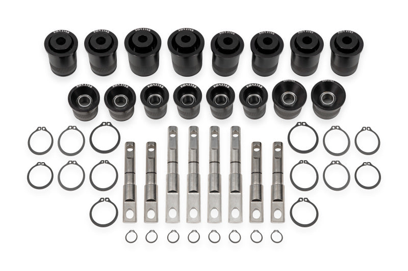 BMR Fabrication Bearing kit, front and rear control arms Black Anodized (2014-2019 C7 Corvette Base) - CBK575
