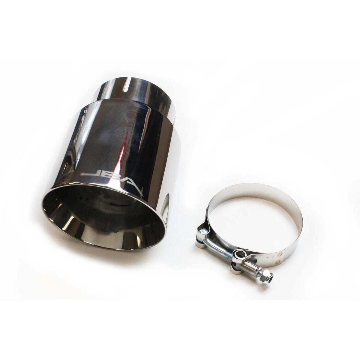 JBA 3" x 4" x 7 5/8" Double Wall Polished S/S Chrome Tip - 12-08276