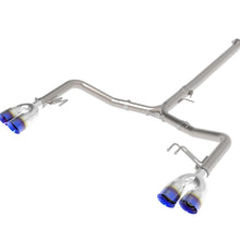 AFE Takeda 3 IN to 2-1/2 IN 304 Stainless Steel Axle-Back Exhaust w/ Blue Flame Ti (2021-2024 K5 GT) - 49-37043-L