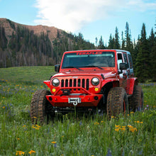 Teraflex 07-18 Wrangler JK RockGuard Epic Front Bumper w/ Hoop Offset Drum Winch - 4653130