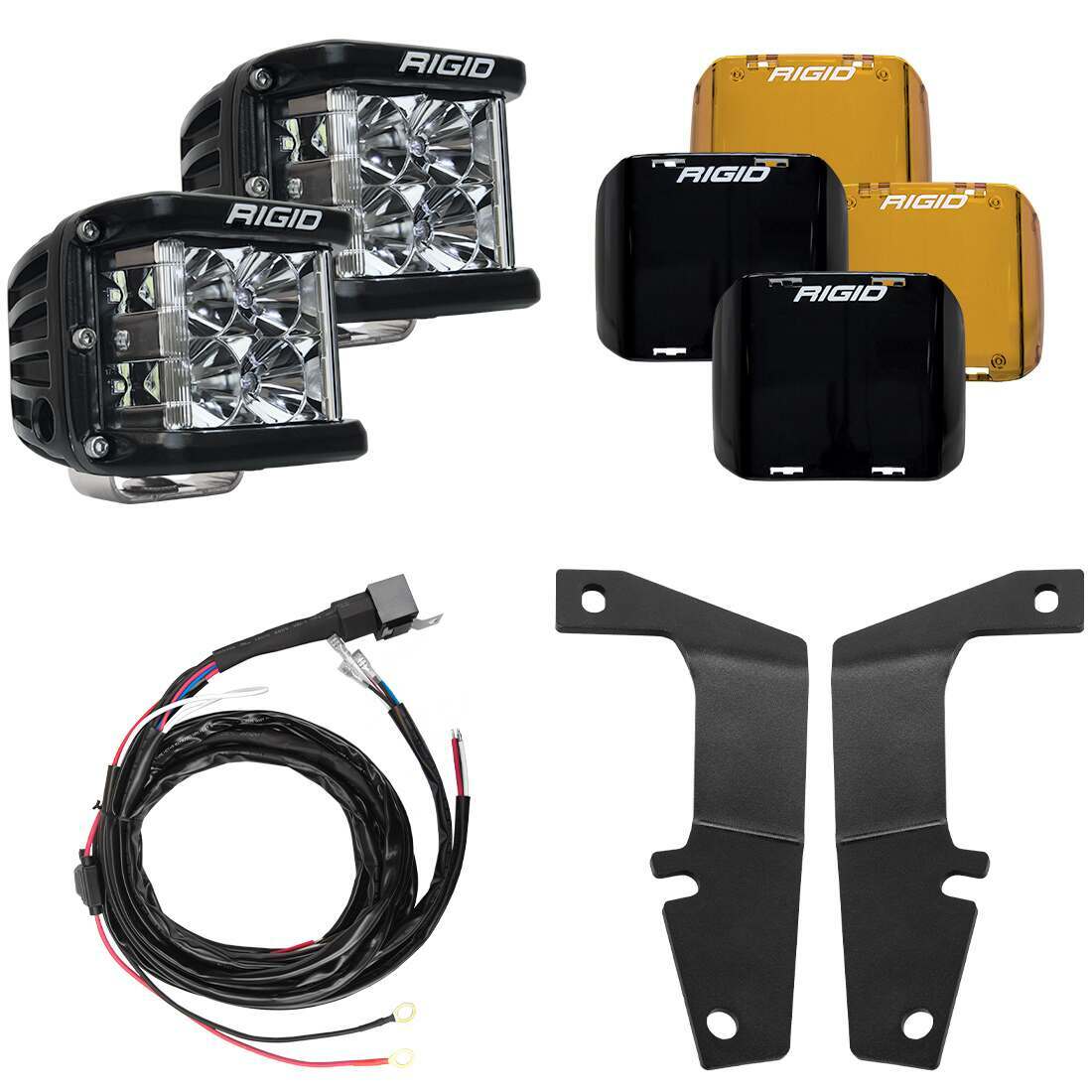RIGID Industries 2010-2020 Toyota 4Runner A-Pillar Light Kit Includes D-SS Flood (2010-2020 4Runner) - 46703