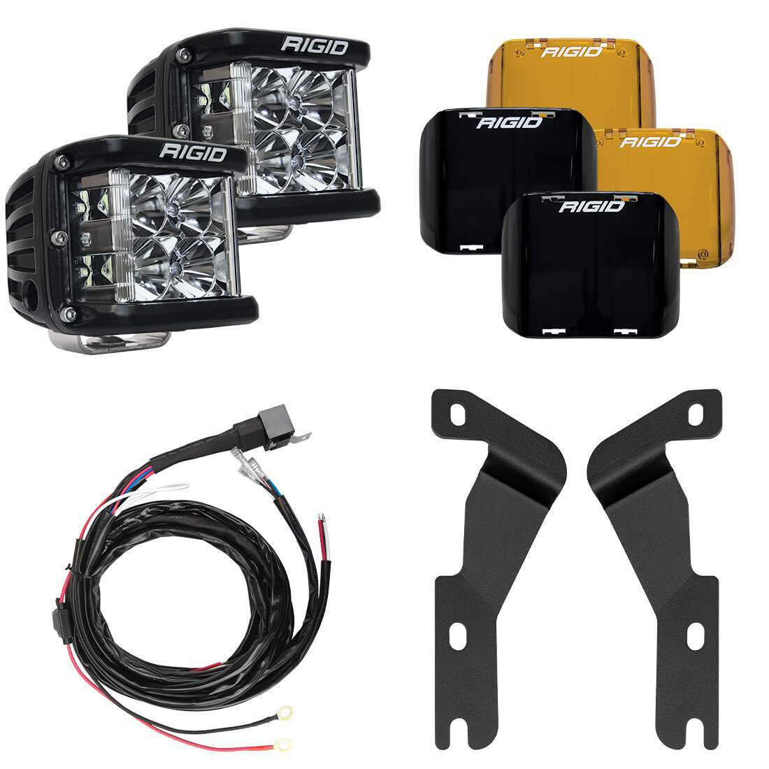 RIGID Industries RIGID 2016-2020 Toyota Tacoma A-Pillar Light Kit, Includes D-SS Flood - 46707
