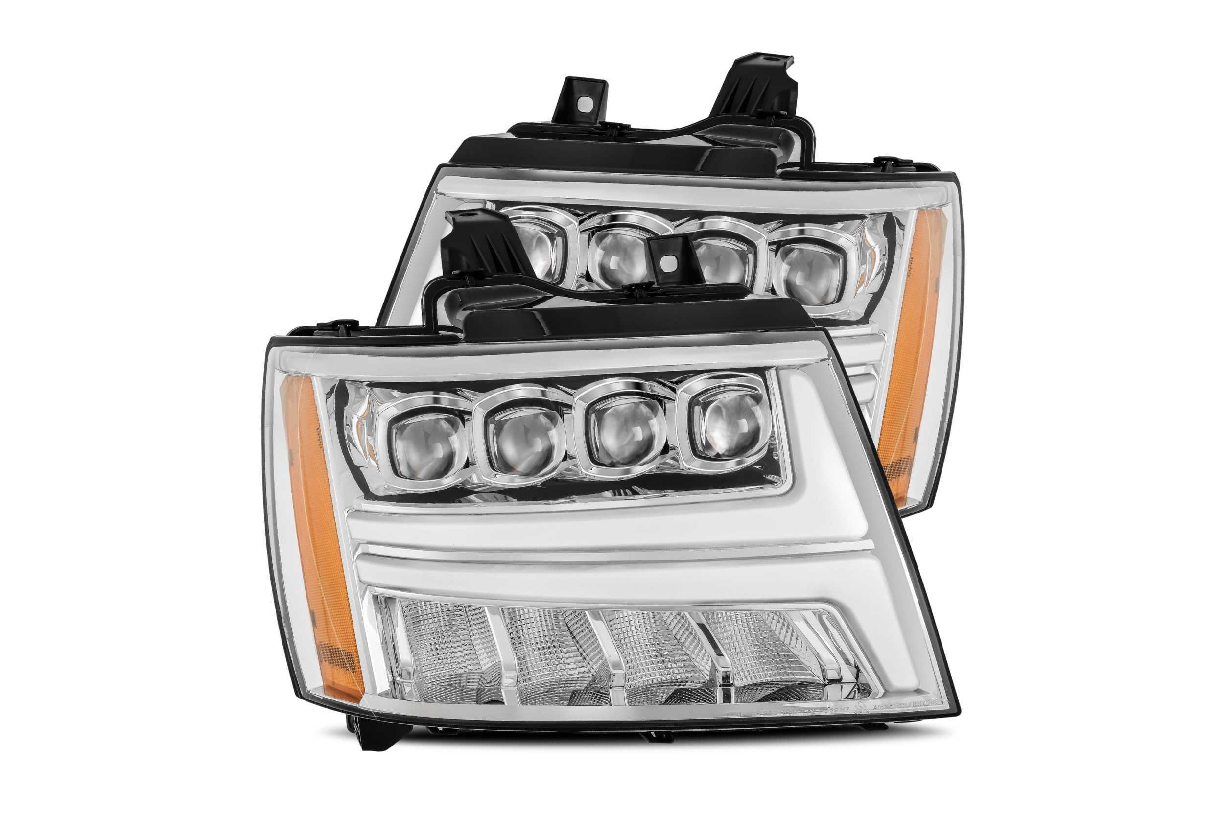 AlphaRex Nova-Series LED Heads: Chevy Tahoe/Suburban/Avalanche (07-13) - Gloss Black (Set) - 880287