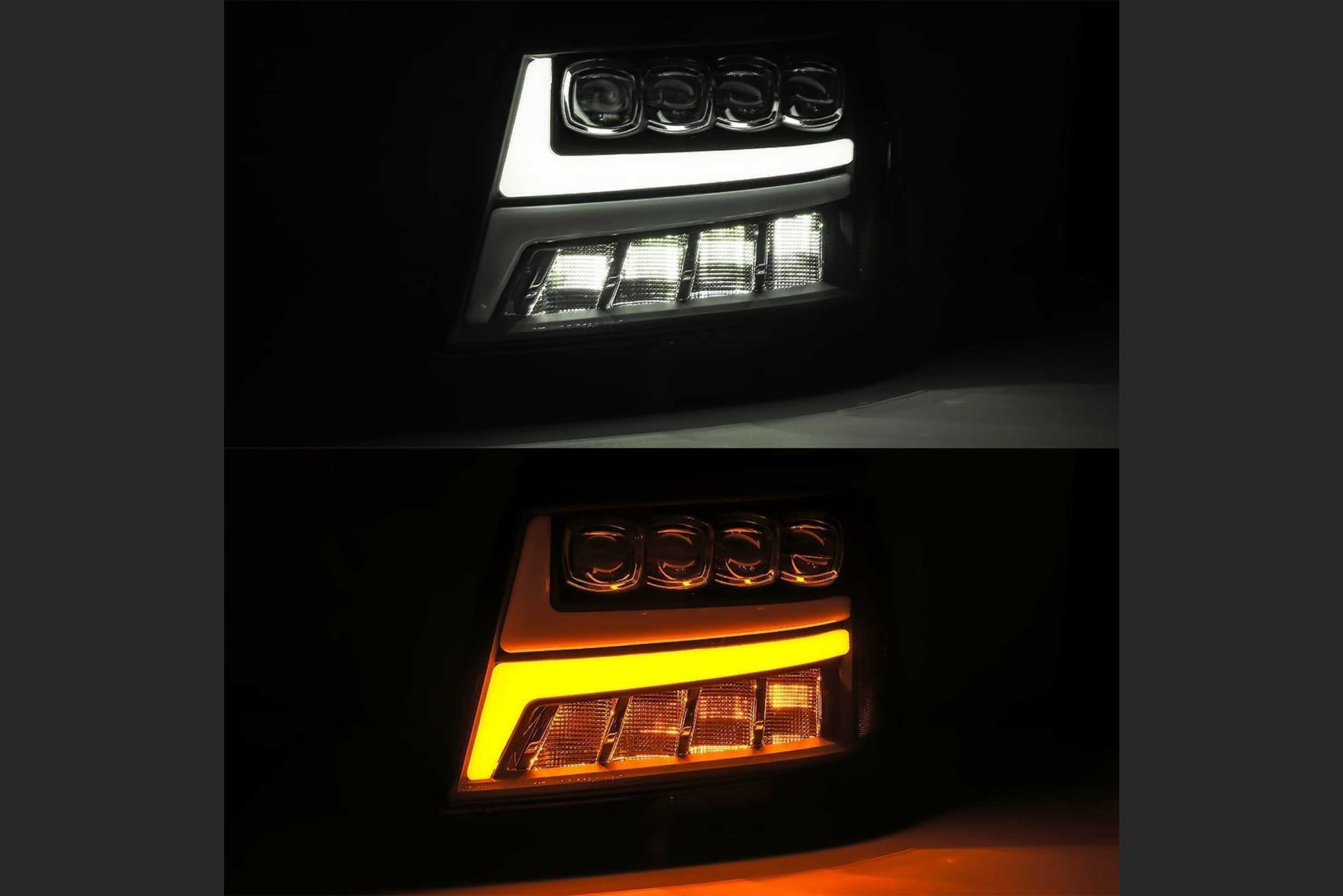AlphaRex Nova-Series LED Heads: Chevy Tahoe/Suburban/Avalanche (07-13) - Gloss Black (Set) - 880287
