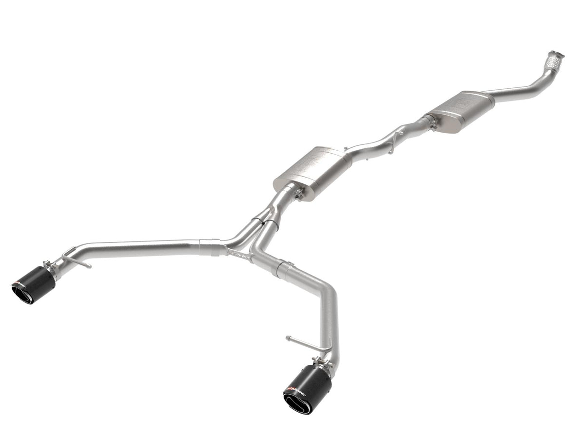 AFE MACH Force-Xp Cat-Back Exhaust System w/ Carbon Fiber Tip (2013-2016 allroad) - 49-36438-C