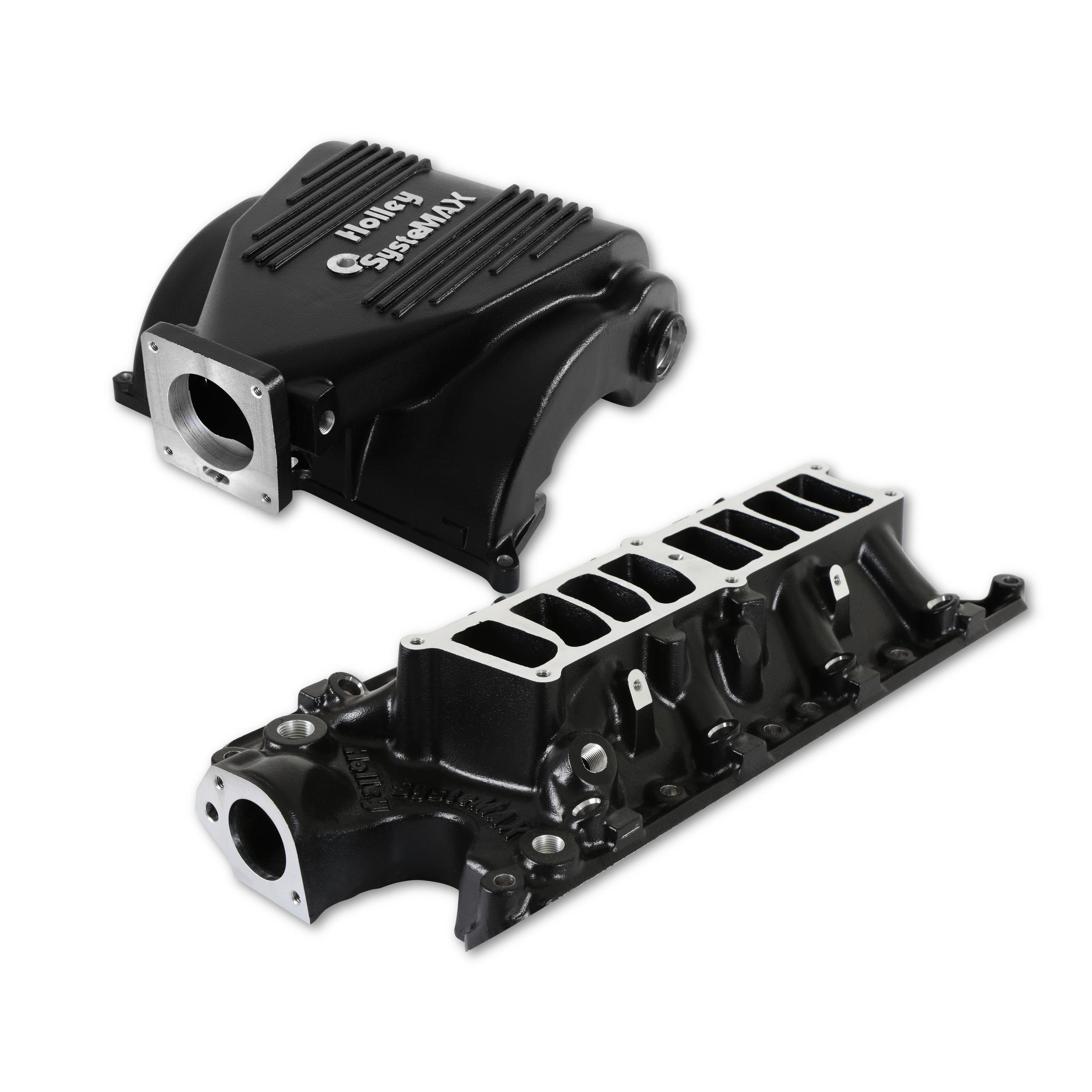 Holley 300-72BK Kit, Ford Upper/Lower Black Manifold