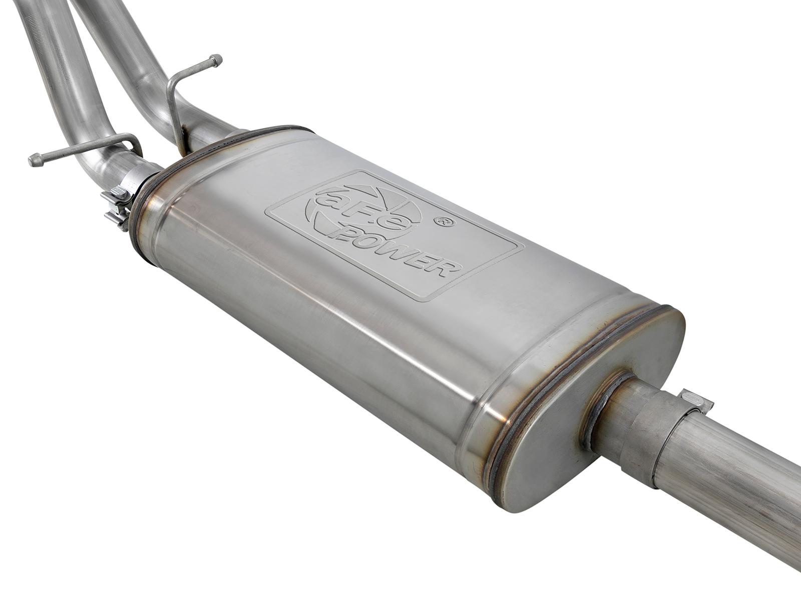 AFE Cat-Back Exhaust System (2019-2020 GM Trucks V6-4.3L/V8-5.3L) - 49-34104-P