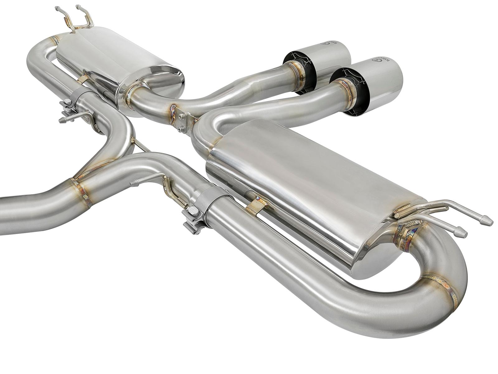 AFE Cat-Back Exhaust System (2017-2019 Honda Civic Si L4-1.5L (t)) - 49-36621-P